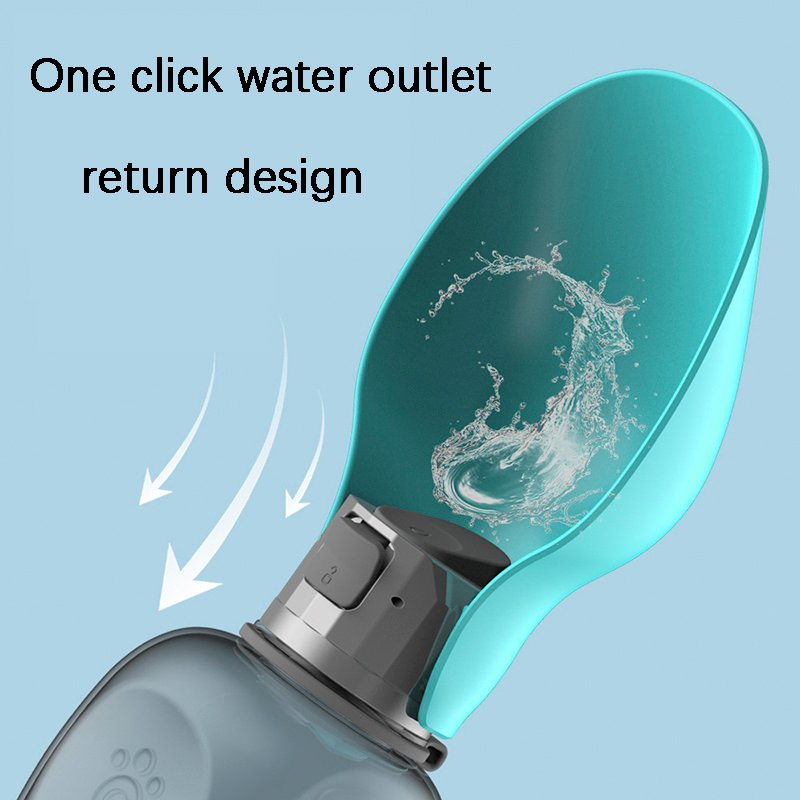 800ml Dogs Water Bottle Portable High Capacity Leakproof Pet Foldable - Image 6