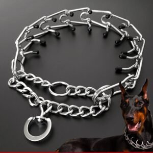 Rubber-Tipped Training Dog Collar