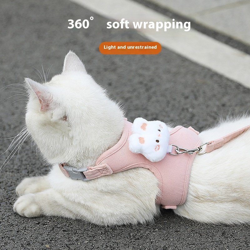 Cat Pulling Rope Adjustable Walking Cute Kittens Special For Going - Image 6