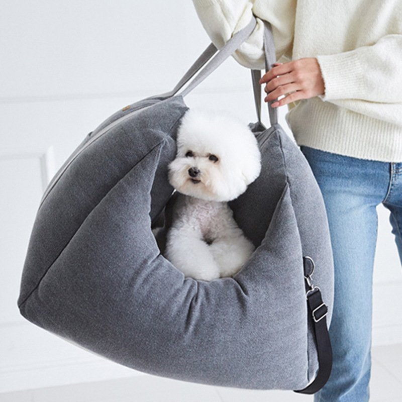 Pet Dog Car Carrier Seat Waterproof Basket Portable Car Seat Safety Travelling Mesh Hanging Bags Breathable Beds & Sofas - Image 5