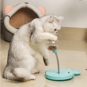 Pet Feeder Cat Toy Pets Leaking Food Ball Self-Playing Tumbler