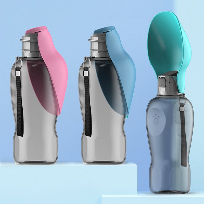 800ml Dogs Water Bottle Portable High Capacity Leakproof Pet Foldable - Image 2