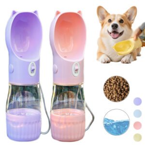 2 In 1 Portable Dog Water Bottle For Small Big