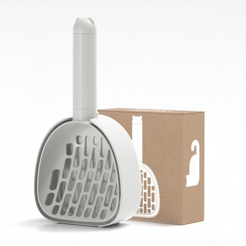 Cat litter scoop with freestanding storage base - product view 3