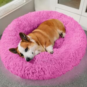 Pet Dog Bed Soft Warm Fleece Puppy Cat Cozy Nest