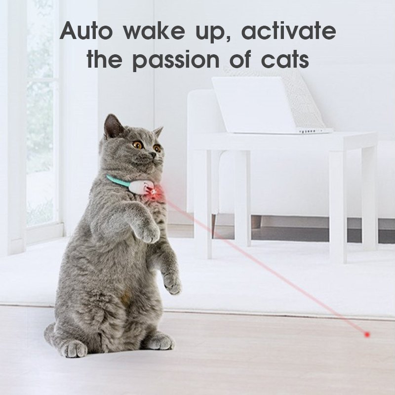 Automatic Cat Toy Smart Laser Teasing Cat Collar Electric USB Charging Kitten Amusing Toys Interactive Training Pet Items - Image 7