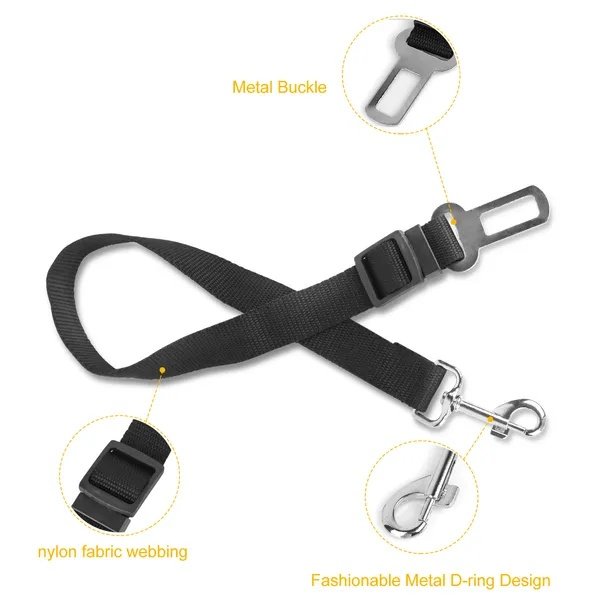 2Pcs Pet Dog Seat Belt Leash Adjustable Pet Dog Cat Safety Leads Harness - Image 2