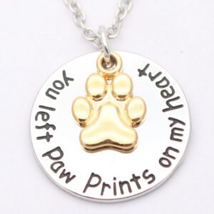 Dog Paw Pendant Necklace