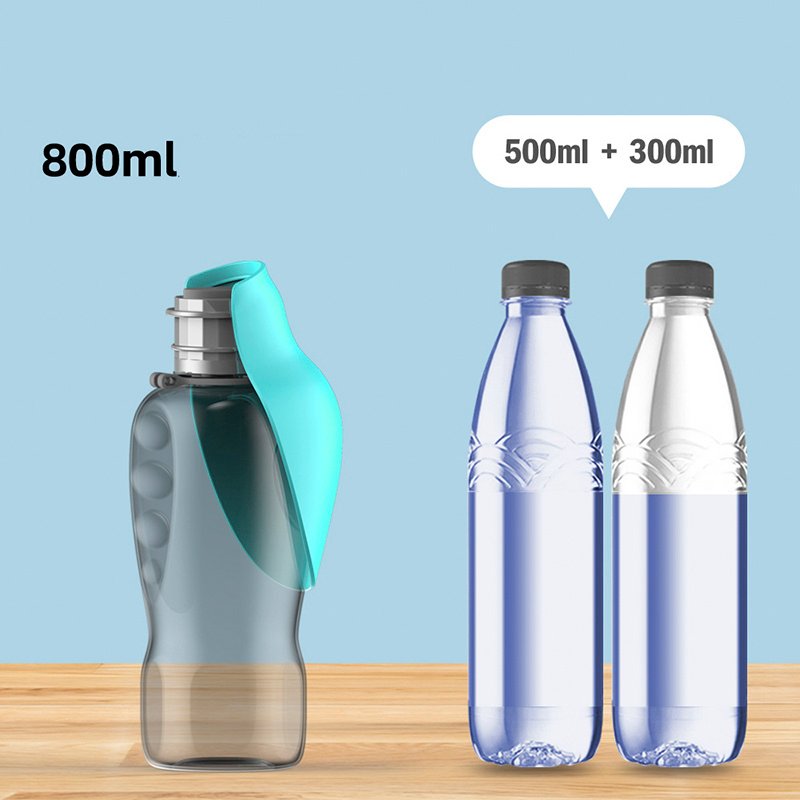 800ml Dogs Water Bottle Portable High Capacity Leakproof Pet Foldable - Image 10