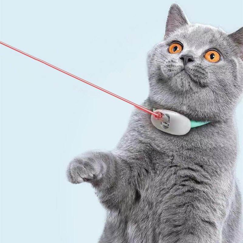 Automatic Cat Toy Smart Laser Teasing Cat Collar Electric USB Charging Kitten Amusing Toys Interactive Training Pet Items - Image 2
