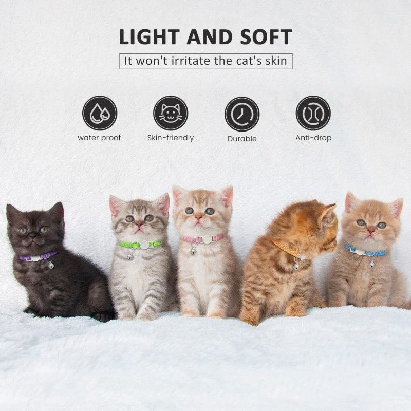 Pets Comfortable Breathable Nylon Cat Collar Pet Products - Image 6