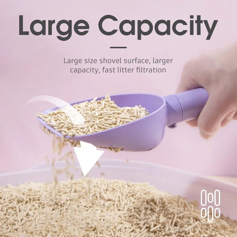 Cat litter scoop with freestanding storage base - product view 5