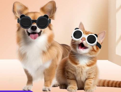 Dog Sun Sunshade Sunglasses Goggles Cat Headdress UV Protection Pet Supplies - Image 9
