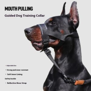 Traction Anti-biteanti-bark Mouth Leather Adjustable Medium Large Dog Cover